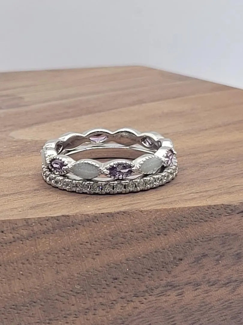 Straight Full Band Stacking Ring