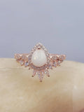 Bryony With Curved CZ Stacking Ring