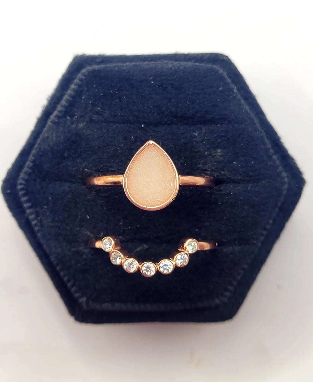 Bluebell with CZ Stacking Ring