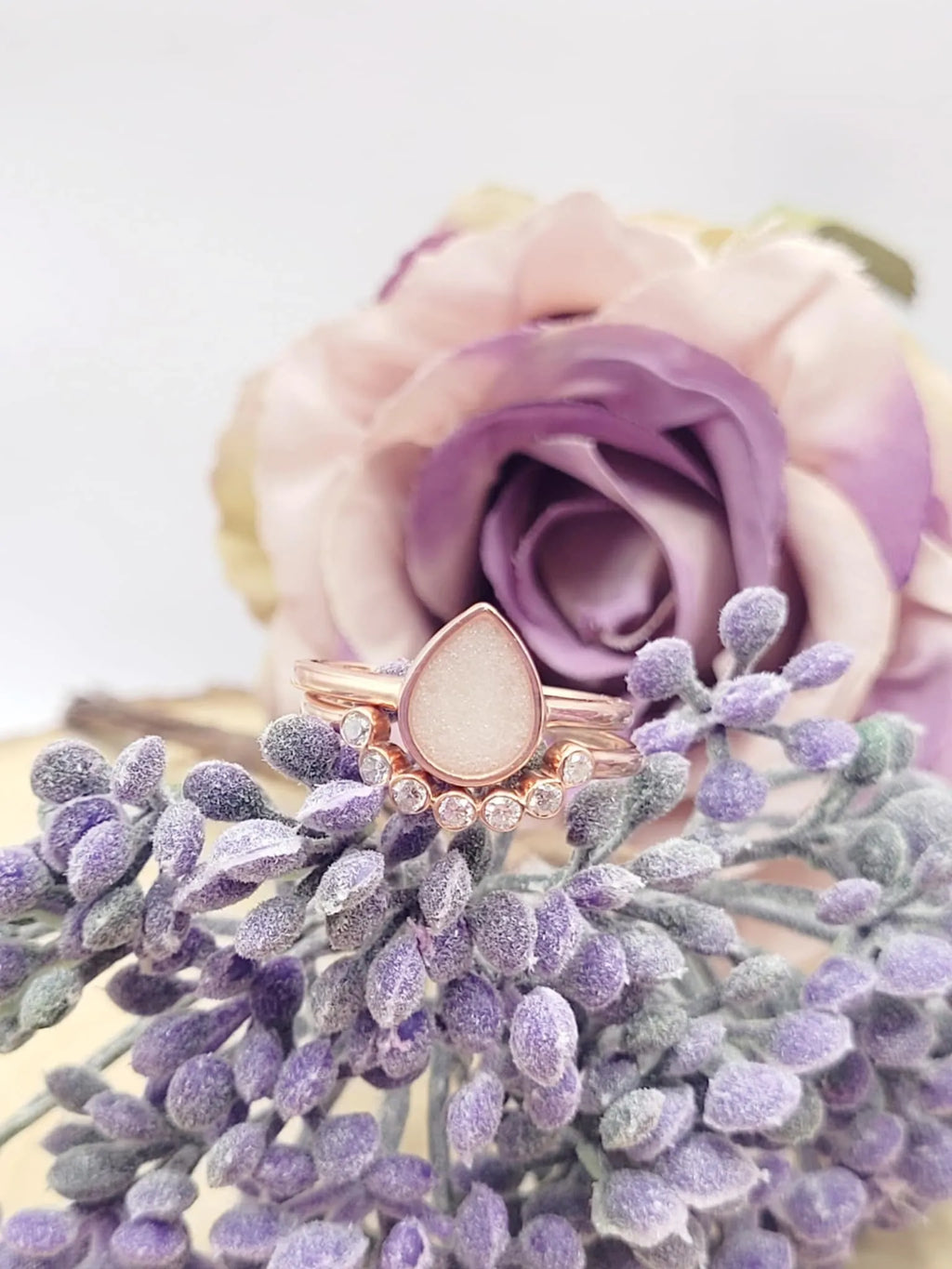 Bluebell with CZ Stacking Ring