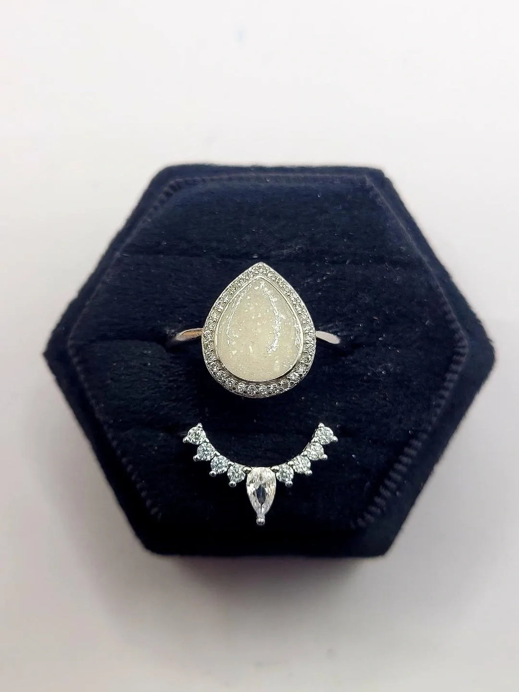 Honeysuckle With Round CZ Band