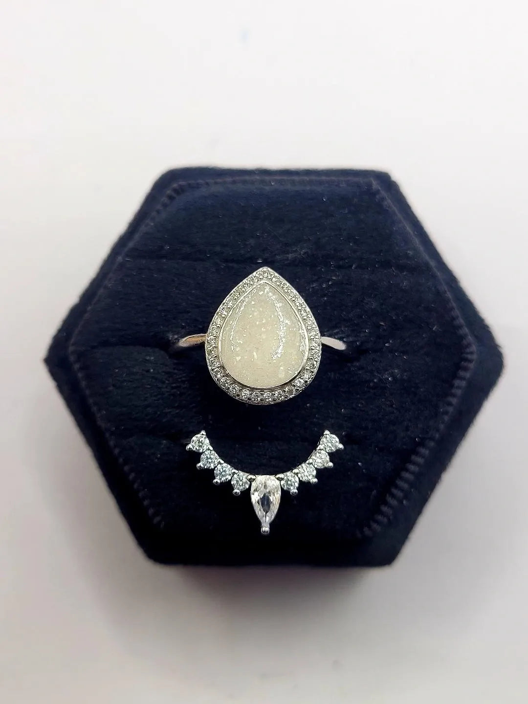Honeysuckle With Round CZ Band