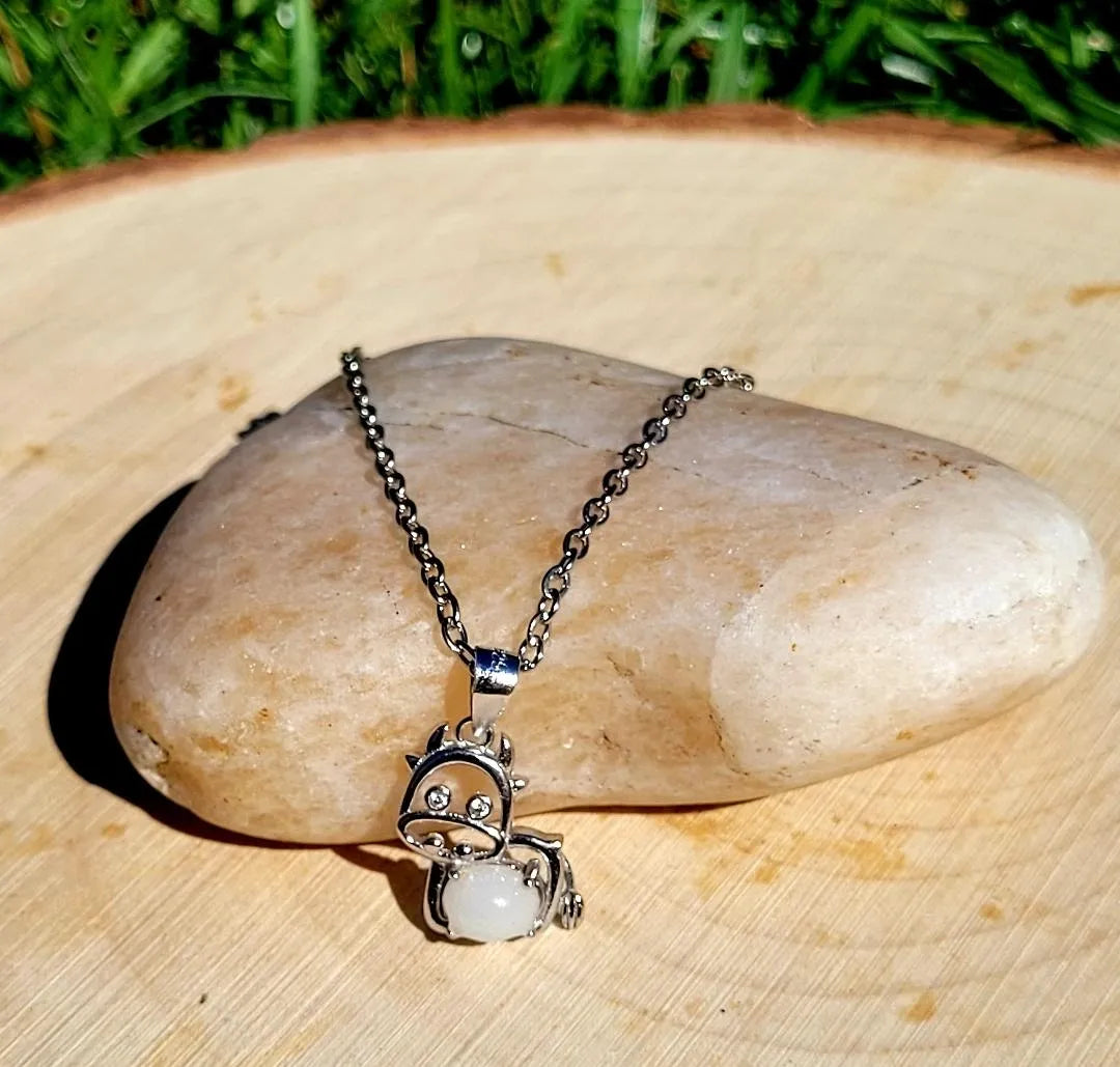 Cow Ring & Necklace Set