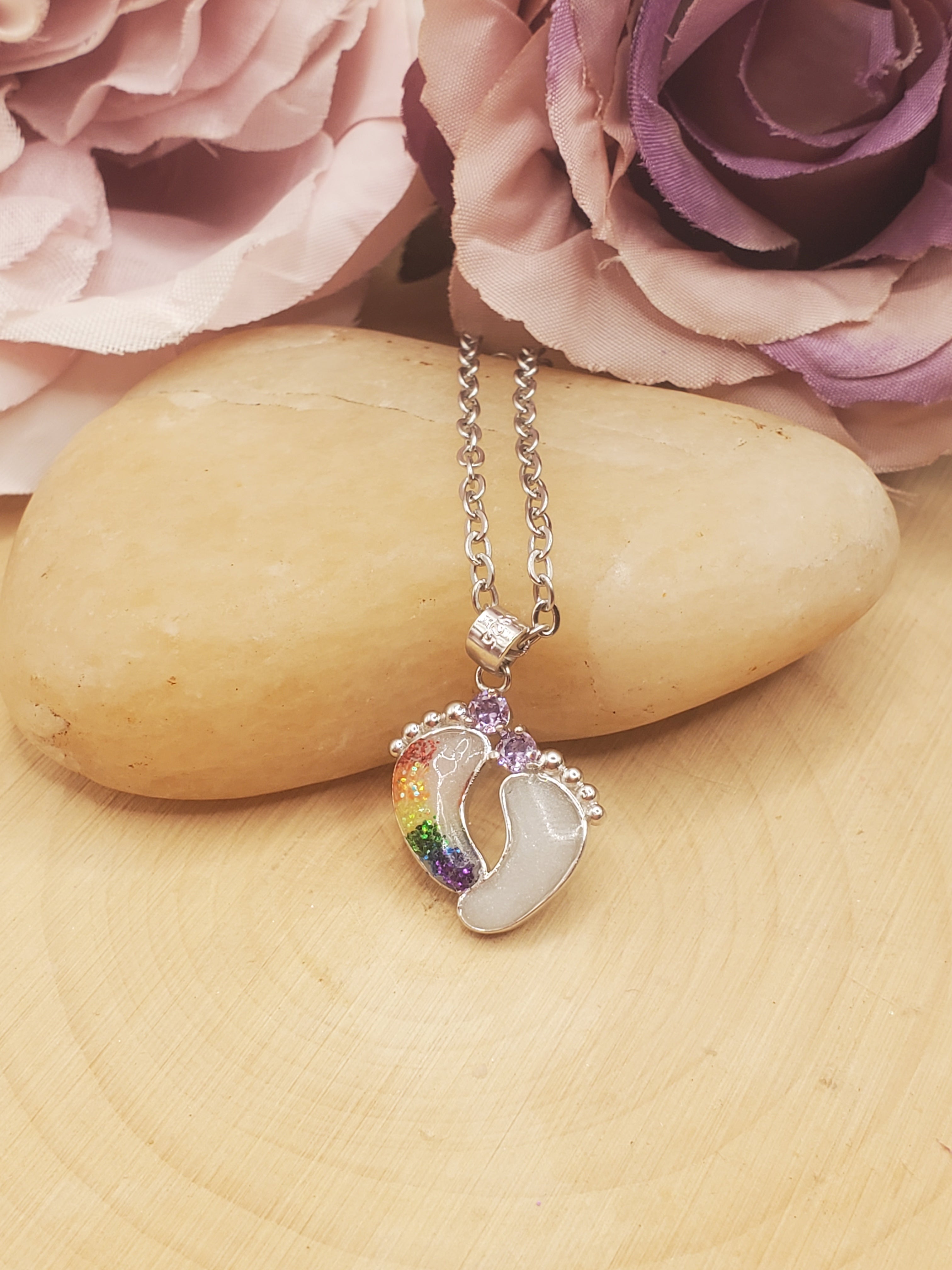 Tiny Feet Necklace