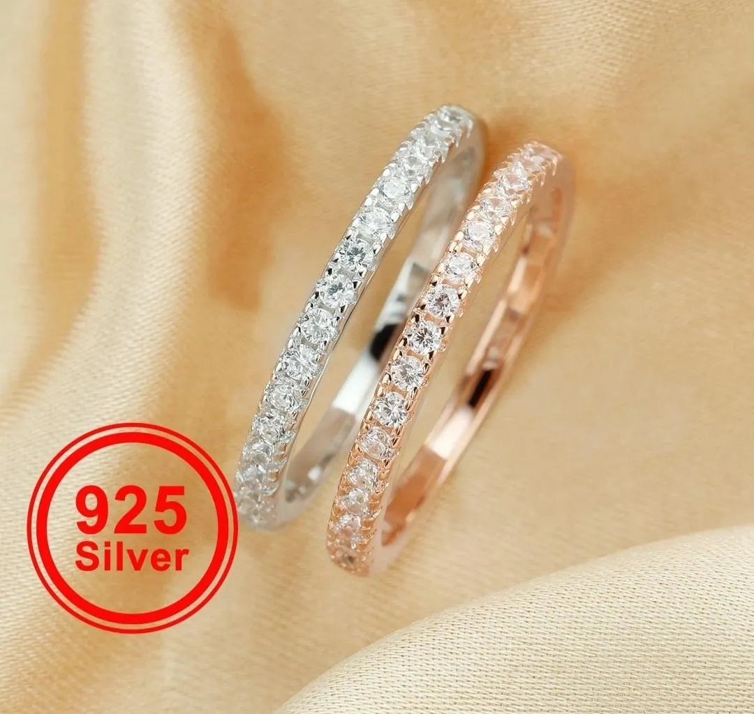 Straight Half Band Stacking Ring